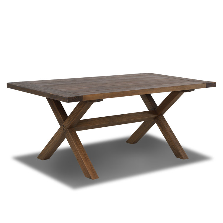 Cascais Rectangular 72'' Solid Wood Table with Trestle Base
