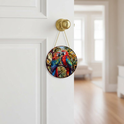 Vibrant acrylique Colibri Suncatcher fenêtre suspendus cadeau Art mural intérieur / extérieur