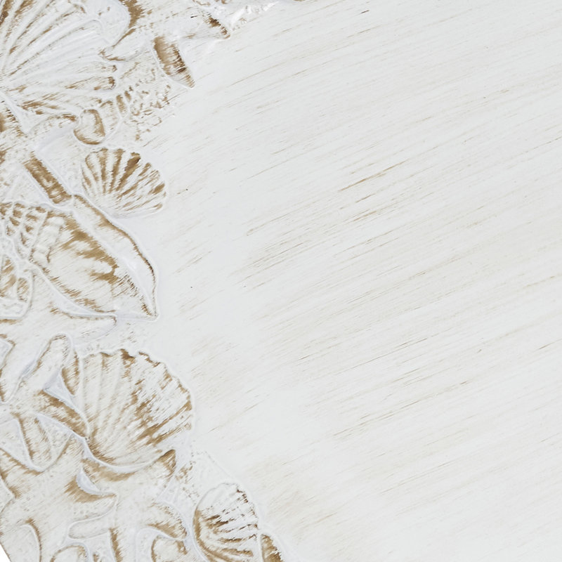 Ensemble de 4 assiettes décoratives Sea Shell, Brun
