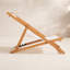 Chaise longue en bois d'eucalyptus massif
