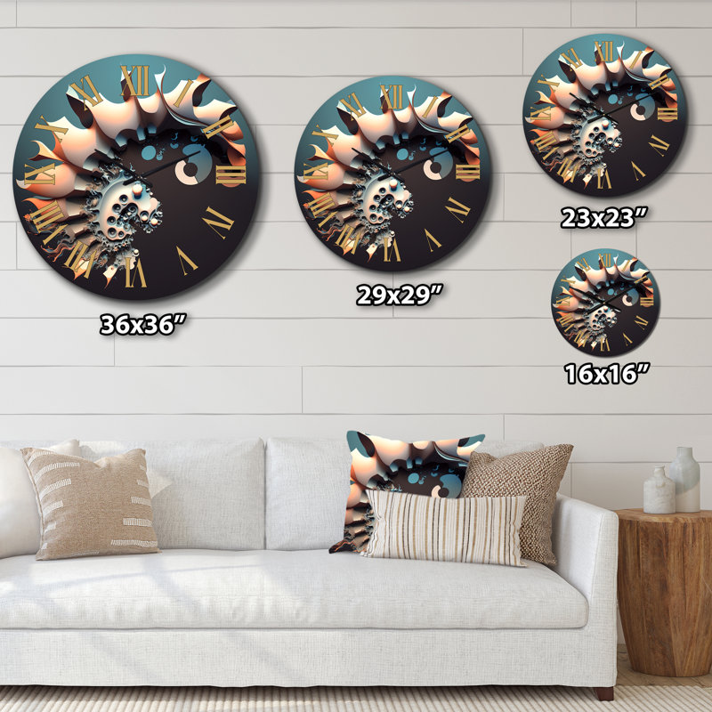 Horloge murale 3D 3D Fractal Universe I, Moyenne
