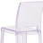 Imca Counter Stool with Square Back in Transparent Crystal - Wedding Chairs-1734804515