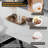 Bennet 47.24'' to 70.86'' Extendable Rectangular Dining Table With Carbon Steel Bracket Feet