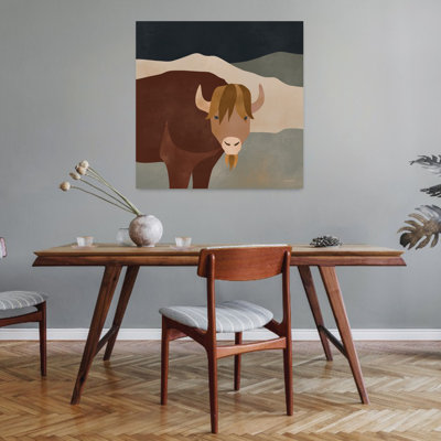 Mod Boho Bison Modern Bison Art