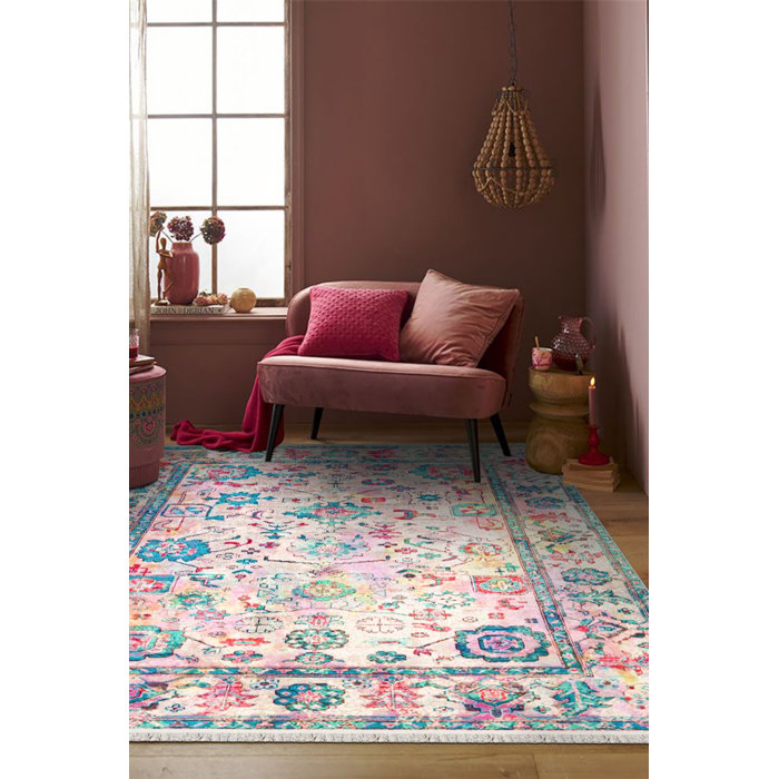 Rugpera Arba Cotton Pink Indoor/Outdoor Rug | Wayfair