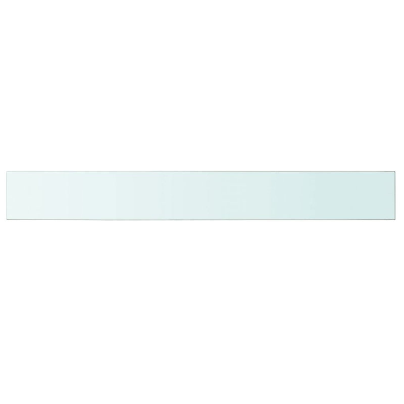 Glass Floating Shelf, 0.8cm H x 100cm W x 12cm D