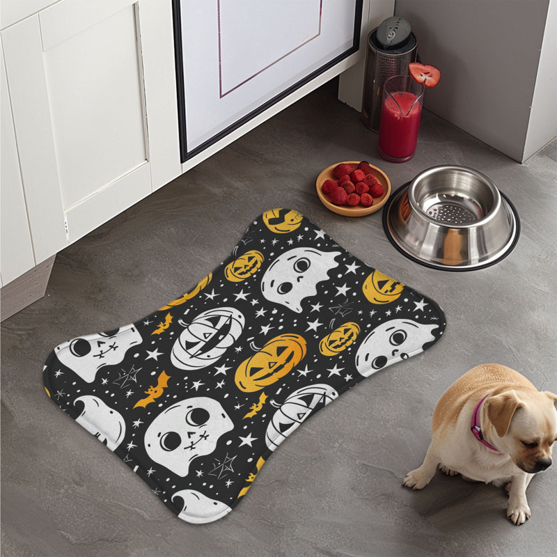 Tapis adorable en forme d'os 1 pièce Adorable Frights, XL (18 po)