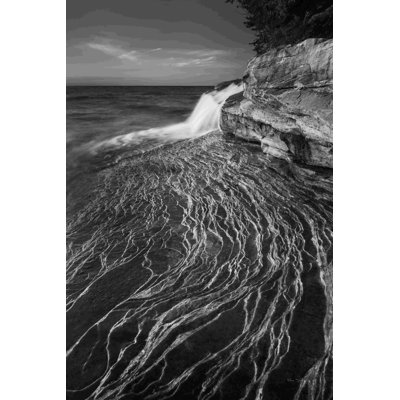 Sur la photo, Rocks Michigan I BW