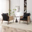 Chaise d'appoint rembourrée en bois massif Cofield-1413915892