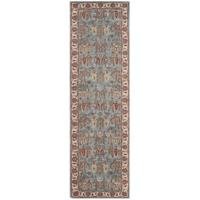 Malone Hand-Tufted Wool Blue/Brown Area Rug