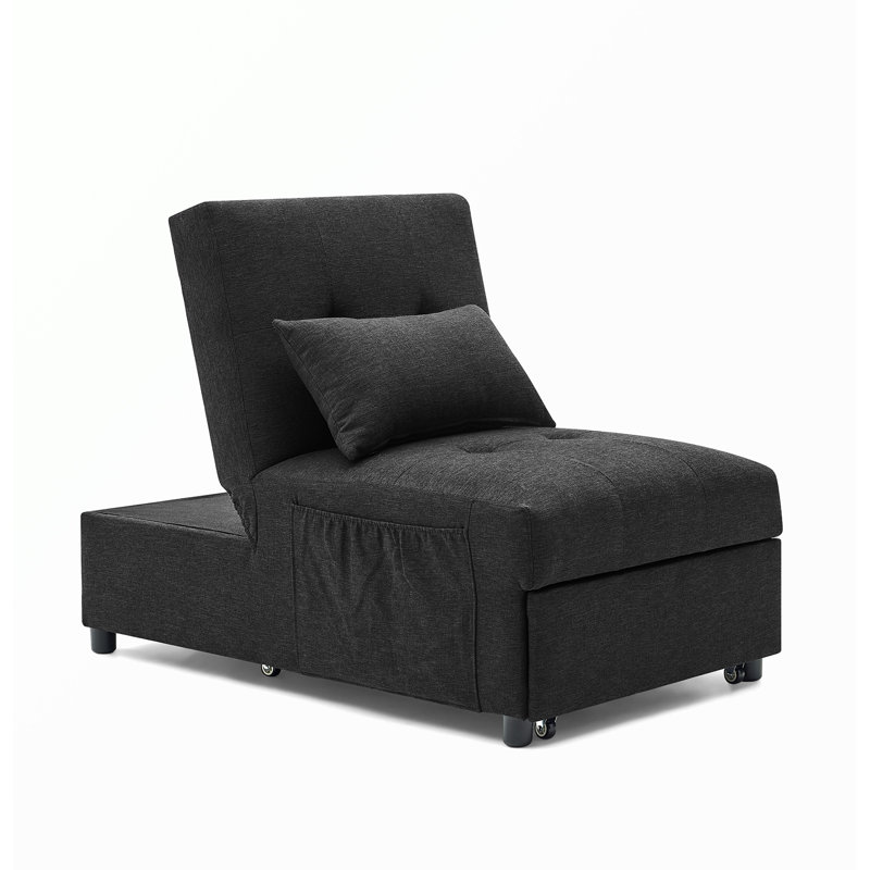 Chaise de patio avec coussins, 100 % polyester noir