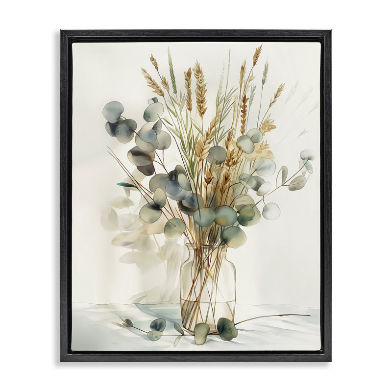  «Gathered Eucalyptus Herbs», art mural encadré par Steve Huntziker, Noir, H 21 po x l 17 po