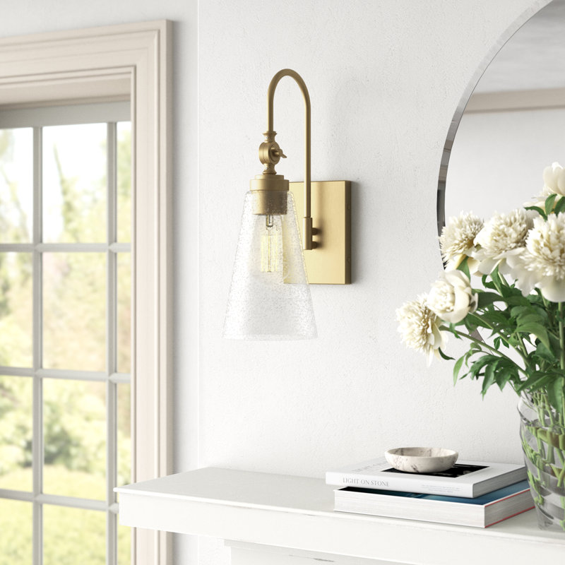 Picola 1 - Light Dimmable Armed Sconce in Warm Brass, Warm Brass
