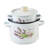 Lavender Enamelware Steel Pot with Lid