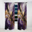 Mauve et or liquide Magic II - rideau moderne - velours obscurcissant - 1 panneau-107826253