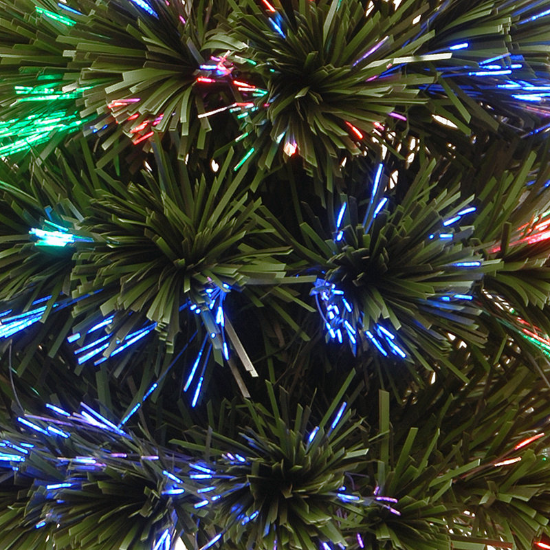 Arbre à glace à fibre optique Holiday Aisle®, H 2 pi