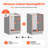 Double Pullout Waste Container Kitchen Trash Can with Soft Close Grey 50QTx2