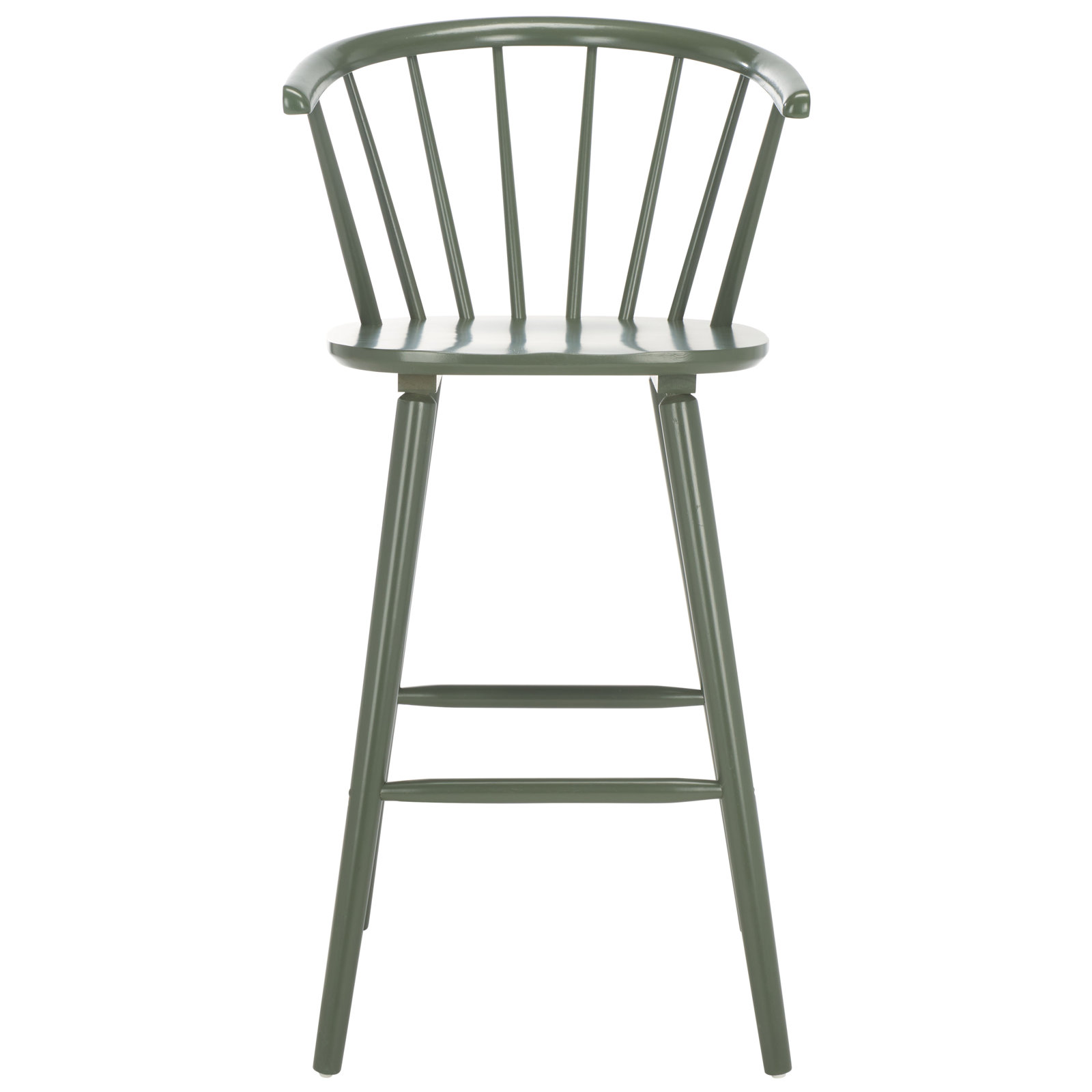 Sheffield Solid Wood Bar & Counter Stool, Bar Stool (29" Seat Height), Dusty Green
