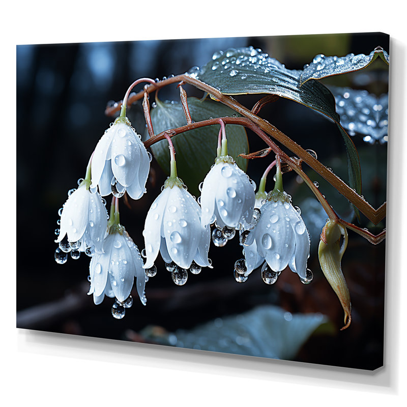 Photo charme de neige en hiver, Toile tendue, H 12 po x l 20 po x P 1 po