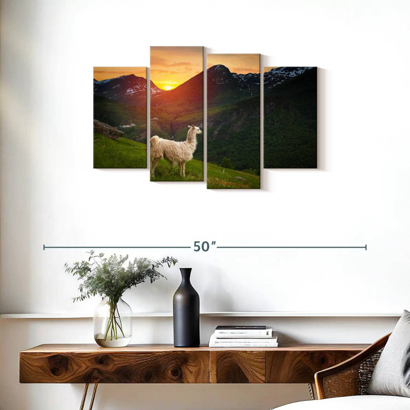 Mountain Llama, 22" H x 36" W