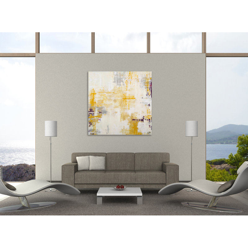 "Evershifting Sands", toile tendue par Barbara Bilotta, H 12 po x l 12 po x P 1,5 po
