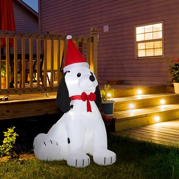 The Seasonal Aisle Christmas Puppy Dog Inflatable & Reviews | Wayfair.co.uk