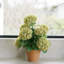 23" Artificial Light Green Potted Hydrangea Plant