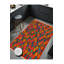 Tapis tissé crème à motif géométrique lavable Mosso-220950488