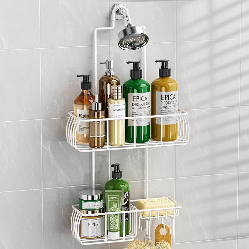 Serviteur de douche suspendu au-dessus de la tête, Blanc