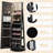 360° Swivel Jewelry Cabinet Organizer 3-color Led Mirror With Built-in Lights-1403554915