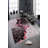 Marchese Abstract Machine Made Flatweave Polyester Area Rug in Black/Pink/Gray-388220789