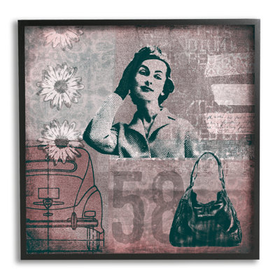 «Vintage Fashion Woman Collage» par Andrea Haase - impression