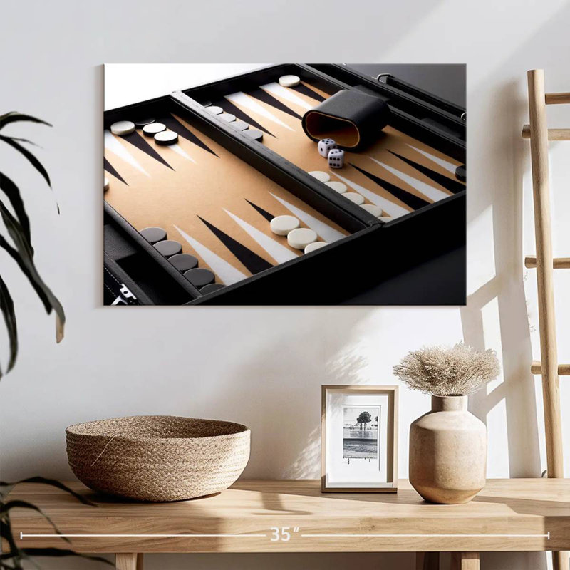 Senne Modern Backgammon, 20" H x 30" W