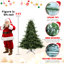 Arbre de Noël pleine forme 5 pi avec 1129 pointes - aiguilles mixtes en PE / PVC, base large pour les grands espaces, structure à charnières pour une installation facile, support en métal pour un soutien solide *-118032736