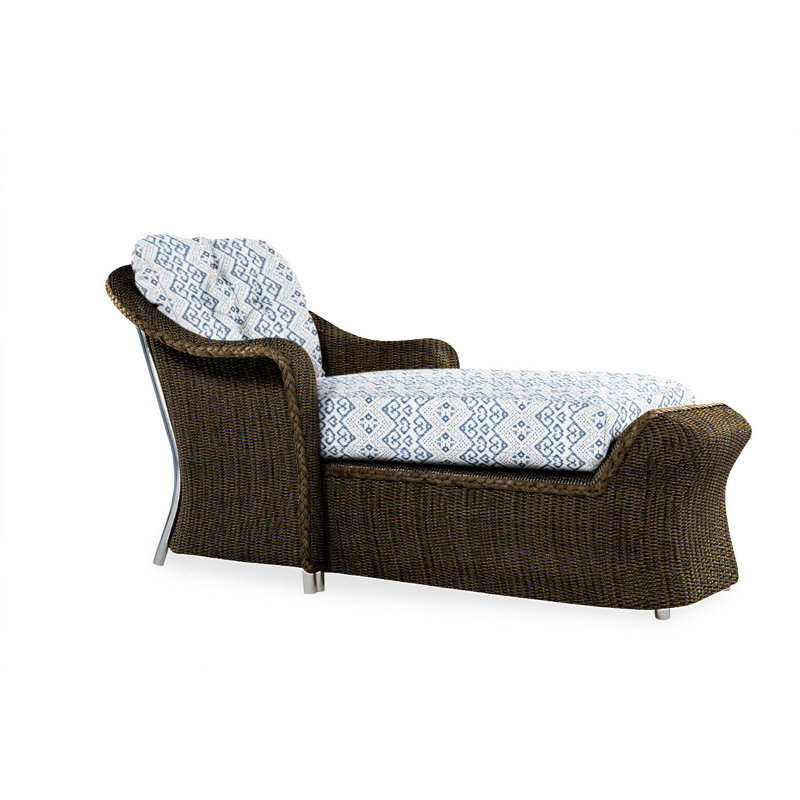 Reflections Outdoor Chaise Lounge, Aman Capri, Mink