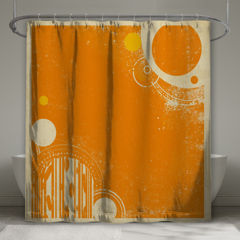 Rideaux de douche Grange Orange, L 70 po x H 72 po