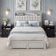 Ensemble de chambre à coucher 3 pièces avec rangement à 2 tiroirs avec charge Avelyn-387237831-387237883