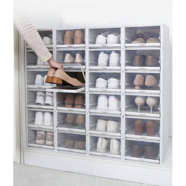 Inditradition Plastic Socks Undergarments Closet Wardrobe Storage Drawer  Organizer Box (Multicolour, L - 26.5 x W - 8.5 x H - 6.5 cm, Every Cell  Width