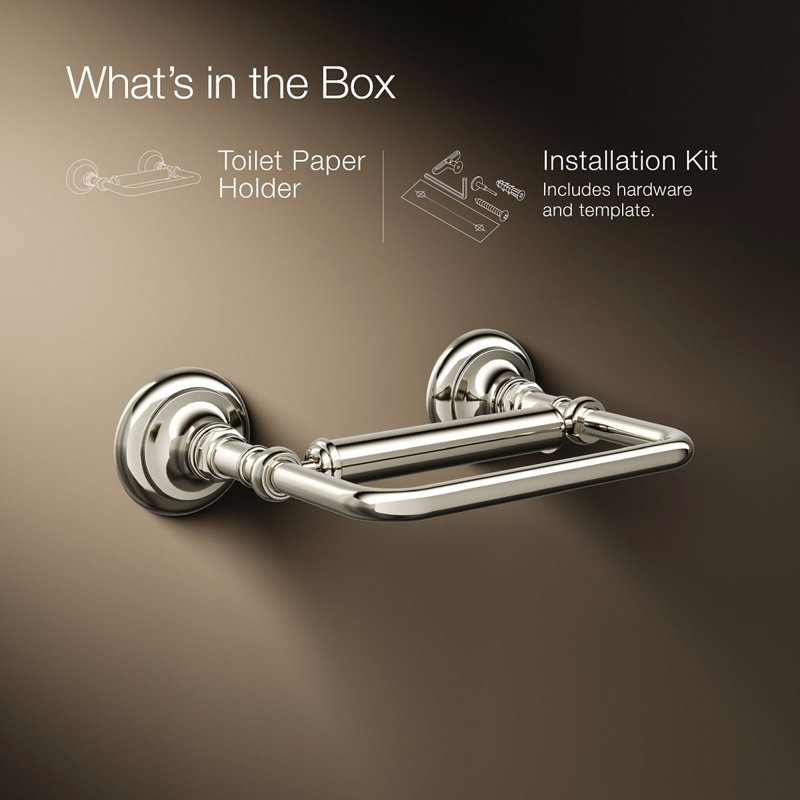 Artifacts® Pivoting Toilet Tissue Holder, Vibrant Polished Nickel