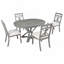 Ensemble de table de salle à manger rétro avec fonction extensible et chaises ergonomiques, idéal pour les salles à manger et les salons-1901648649-1901648654