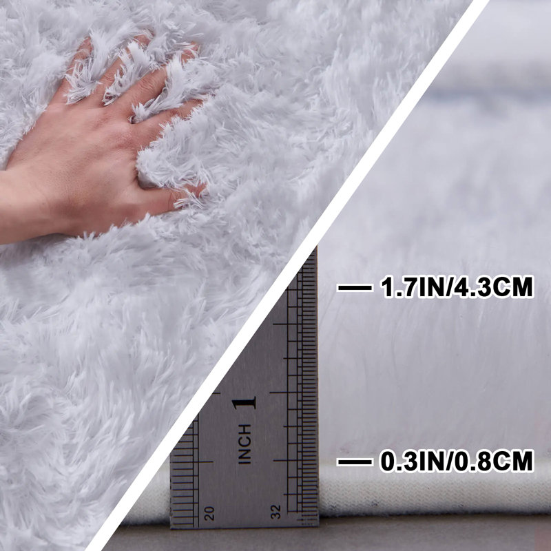 1pc Soft Plush Pure White Carpet , suitable for home decoration, pet friendly, dormitory, living room carpets, easy to clean, durable, comfortable underfoot