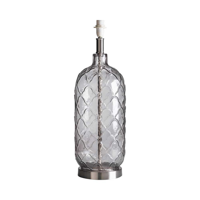 Pesa Glass Lamp Base Lamp, Smoked