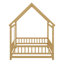 Lit double en bois pleine grandeur, lit maison avec structure de toit-1399137825-1399137828