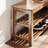 39.4in Shoe Bench Entryway Bench Bamboo Storage Shoe Bench with 2-Tier Shoe Rack-269980263