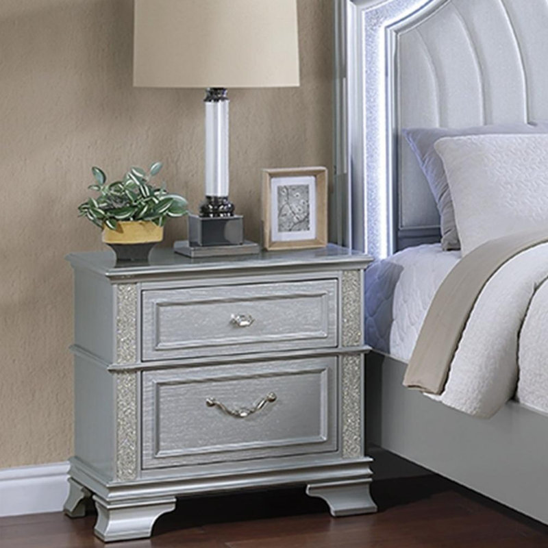 Elegance 2-Drawers Bedside Table