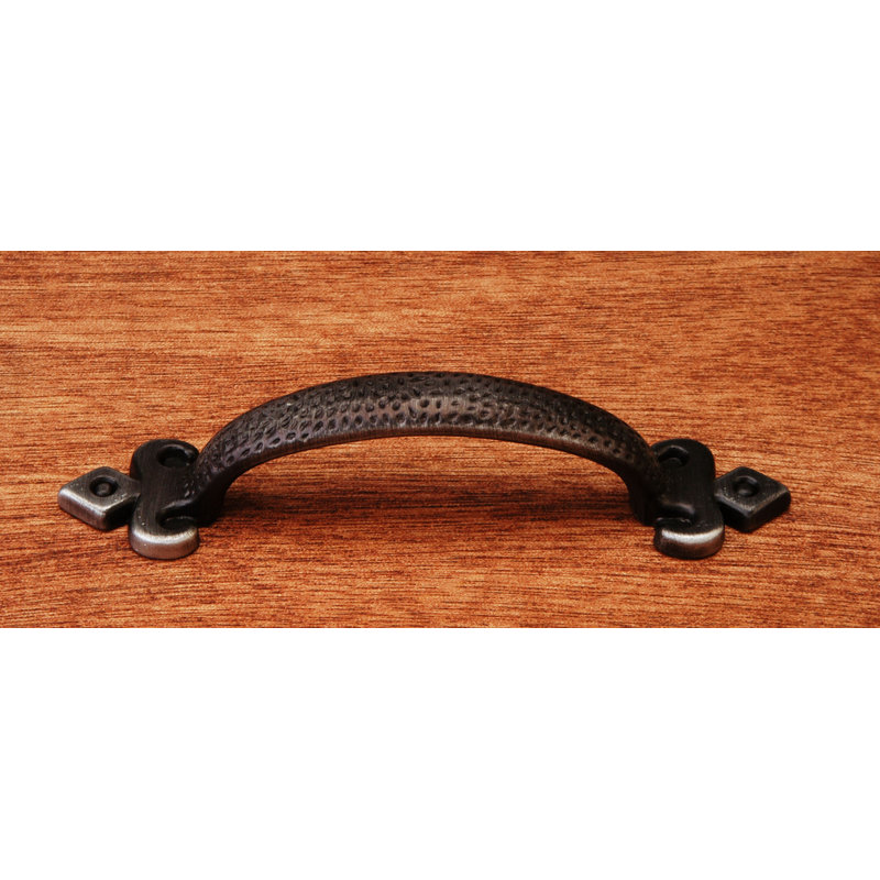 Poignée de cou 3 "Divet Indent, Nickel vieilli