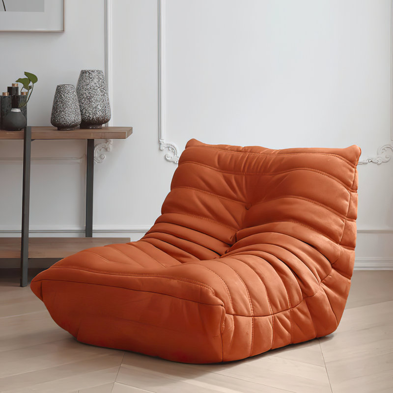 Fauteuil à billes sans accoudoirs et méridienne - Chauffeuse en mousse Mid-Century