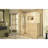 Unidoor Plus 60" W x 36.375" D x 72" H Frameless Pivot Rectangle Shower Enclosure with Fixed Panel-17781147