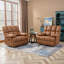 Fauteuil inclinable manuel en simili cuir Brisen de 44,5 po de largeur Brisen-124005747