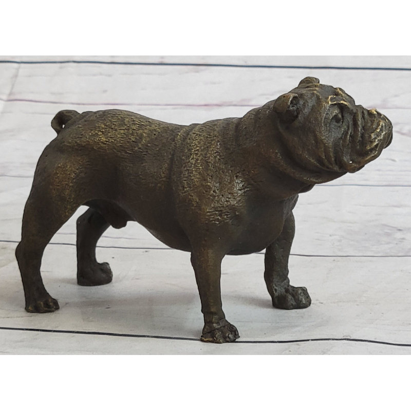 Sculpture miniature de bouledogue anglais